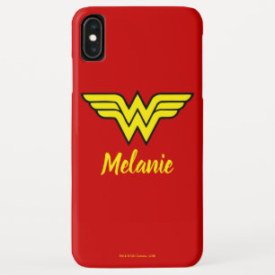 Wonder Woman   Klassieke Logo en naam iPhone XS Max Hoesje