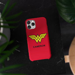 Wonder Woman Klassieke Logo Jouw naam Hoesje-M iPhone 13 Pro Hoesje