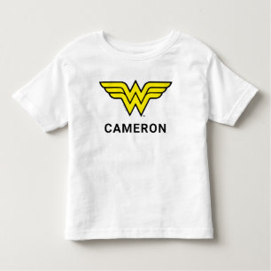 Wonder Woman   Klassieke Logo   Jouw namen toevoeg Kinder Shirts