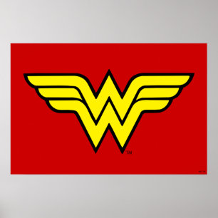 Wonder Woman   Klassieke Logo Poster