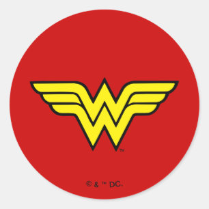 Wonder Woman Klassieke Logo Ronde Sticker