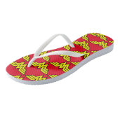 Wonder Woman | Klassieke Logo Teenslippers (Schuin)