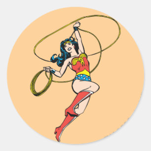 Wonder Woman Lasso of Truth Ronde Sticker