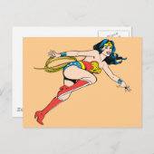 Wonder Woman Leap Right Briefkaart (Voorkant / Achterkant)