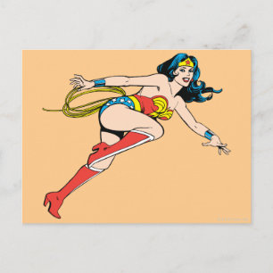 Wonder Woman Leap Right Briefkaart
