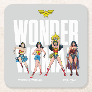 Wonder Woman Legends Forever Grafisch Vierkante Kartonnen Onderzetter