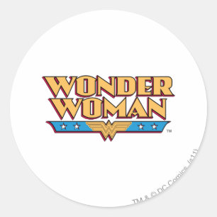 Wonder Woman Logo 2 Ronde Sticker