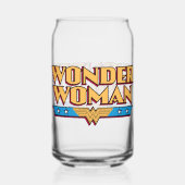 Wonder Woman Logo Blikvorm Glas (Voorkant)