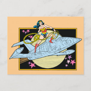 Wonder Woman met Jet Briefkaart