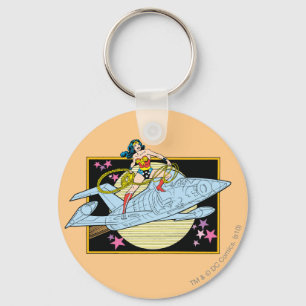 Wonder Woman met Jet Sleutelhanger