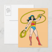 Wonder Woman met Lasso Briefkaart (Voorkant / Achterkant)