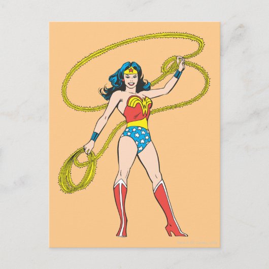 Wonder Woman met Lasso Briefkaart (Voorkant)