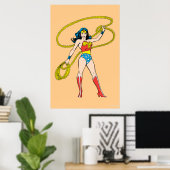 Wonder Woman met Lasso Poster (Thuiskantoor)