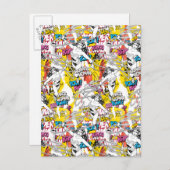 Wonder Woman Neon Pattern Briefkaart (Voorkant / Achterkant)