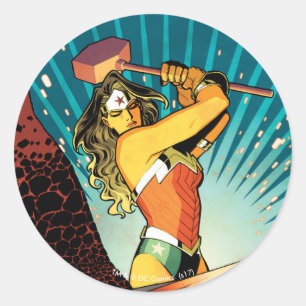 Wonder Woman New 52 Comic Hoesje #7 Ronde Sticker