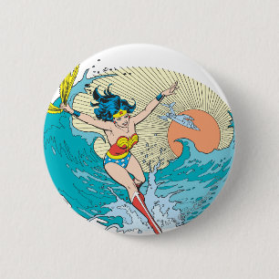 Wonder Woman Ocean Sky Ronde Button 5,7 Cm