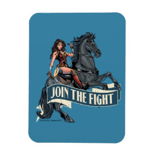 Wonder Woman on Horse Comic Art Magneet