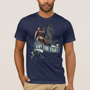 Wonder Woman on Horse Comic Art T-shirt