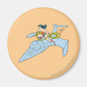 Wonder Woman over ruimteschip Magneet