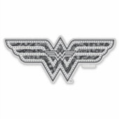 Wonder Woman Paisley Logo Sticker (Voorkant)