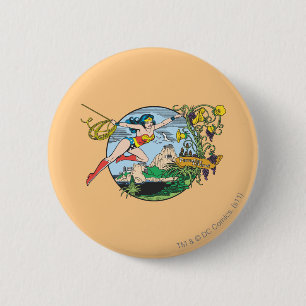 Wonder Woman Paradise Island Ronde Button 5,7 Cm