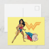Wonder Woman & PB Briefkaart (Voorkant / Achterkant)