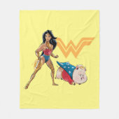 Wonder Woman & PB Fleece Deken (Voorkant)
