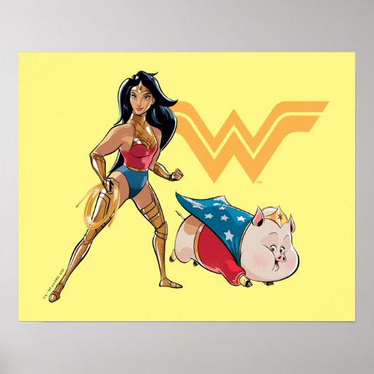 Wonder Woman & PB Poster (Voorkant)