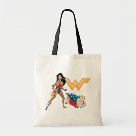 Wonder Woman & PB Tote Bag (Voorkant)