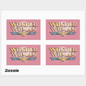 Wonder Woman Pencil Logo Rechthoekige Sticker (Vel)