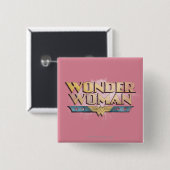 Wonder Woman Pencil Logo Vierkante Button 5,1 Cm (Voorkant /achterkant)