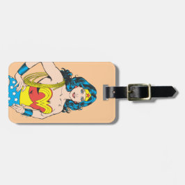 Wonder Woman | Pose met Lasso Bagagelabel