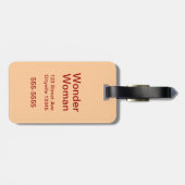 Wonder Woman |  Pose met Lasso Bagagelabel (Achterkant horizontaal)