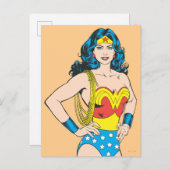 Wonder Woman | Pose met Lasso Briefkaart (Voorkant / Achterkant)