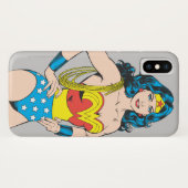 Wonder Woman |  Pose met Lasso Case-Mate iPhone Case (Achterkant (horizontaal))