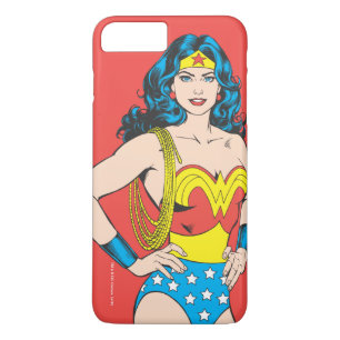 Wonder Woman    Pose met Lasso iPhone 8 Plus / 7 Plus Hoesje