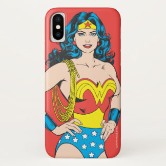 Wonder Woman |  Pose met Lasso iPhone X Hoesje