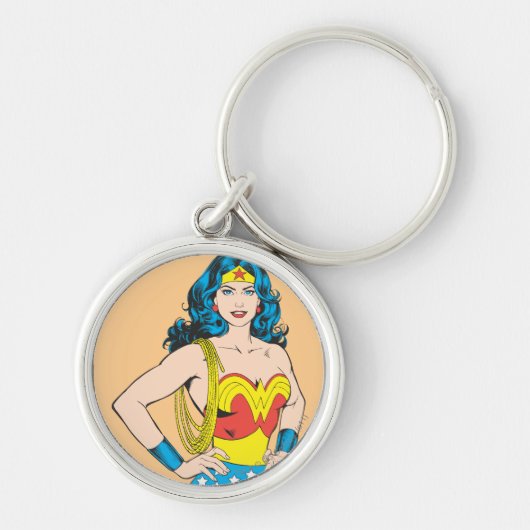 Wonder Woman |  Pose met Lasso Sleutelhanger (Voorkant)