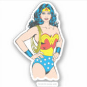 Wonder Woman |  Pose met Lasso Sticker (Voorkant)