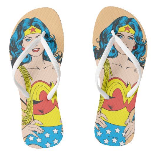 Wonder Woman | Pose met Lasso Teenslippers (Voetbed)