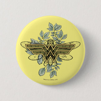 Wonder Woman Queen Bee Logo Ronde Button 5,7 Cm