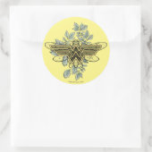 Wonder Woman Queen Bee Logo Ronde Sticker (Tas)
