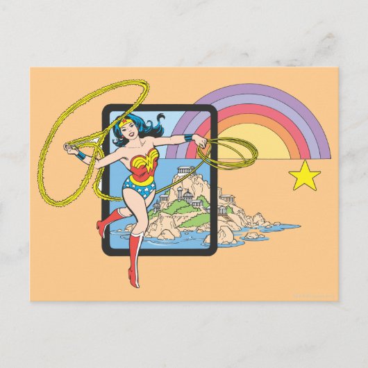 Wonder Woman Rainbow Briefkaart (Voorkant)