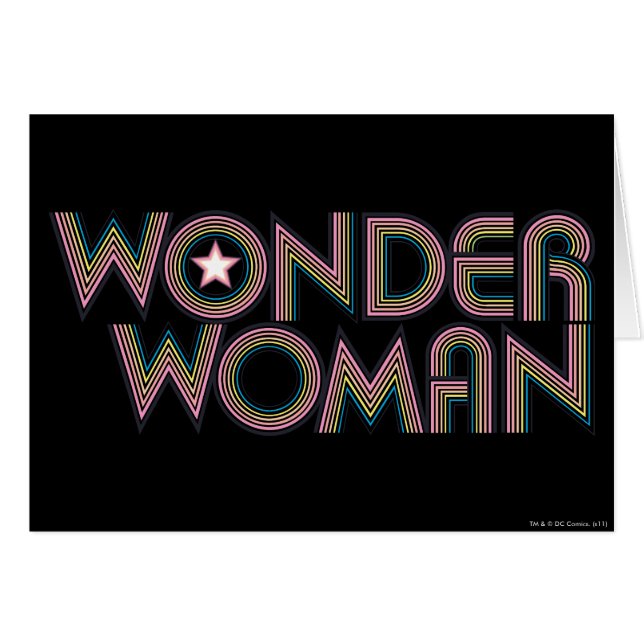 Wonder Woman Rainbow Logo (Voorkant Horizontaal)
