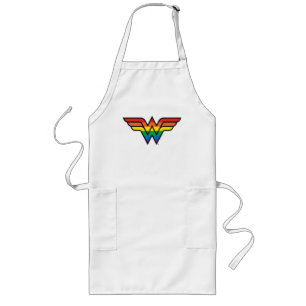 Wonder Woman Rainbow Logo Lang Schort
