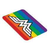 Wonder Woman Rainbow Logo Magneet (Rechterzijde)