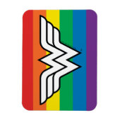 Wonder Woman Rainbow Logo Magneet (Verticaal)