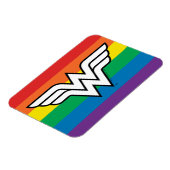 Wonder Woman Rainbow Logo Magneet (Linkerzijde)