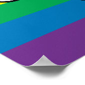 Wonder Woman Rainbow Logo Poster (Hoek)