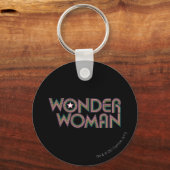 Wonder Woman Rainbow Logo Sleutelhanger (Voorkant)